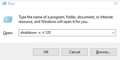 windows shutdown timer