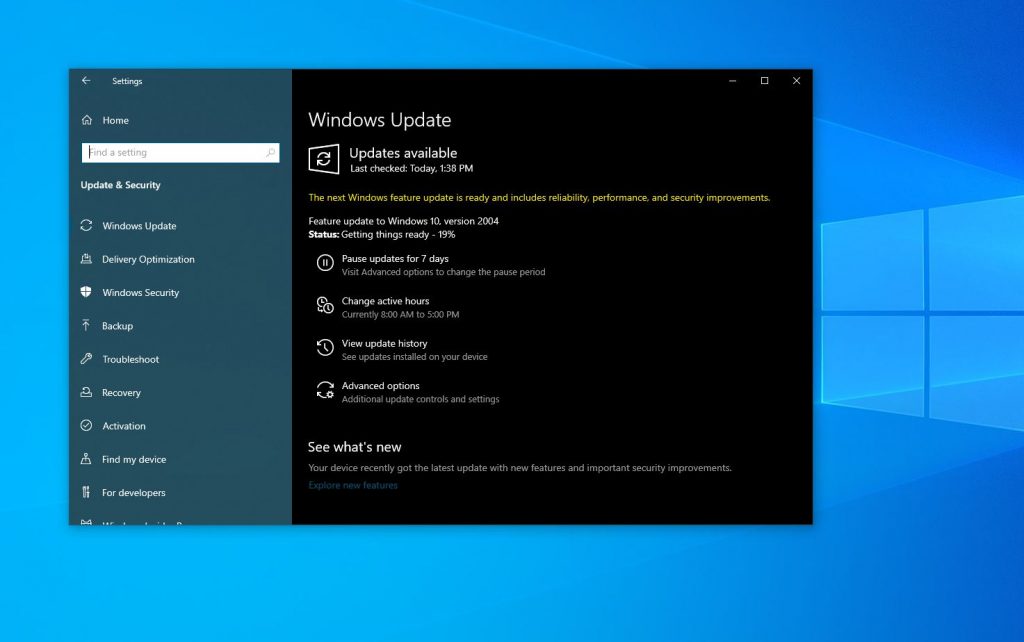 5. Upgrade Windows